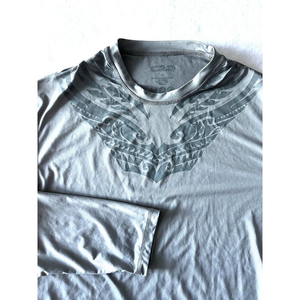 Crazy Shirts Men's M Honu Tribal Kai Noa Swim Surf Stretch Shirt‎ Athletic UV